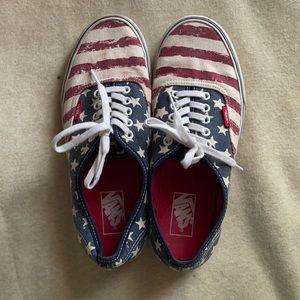 Vans american flag print